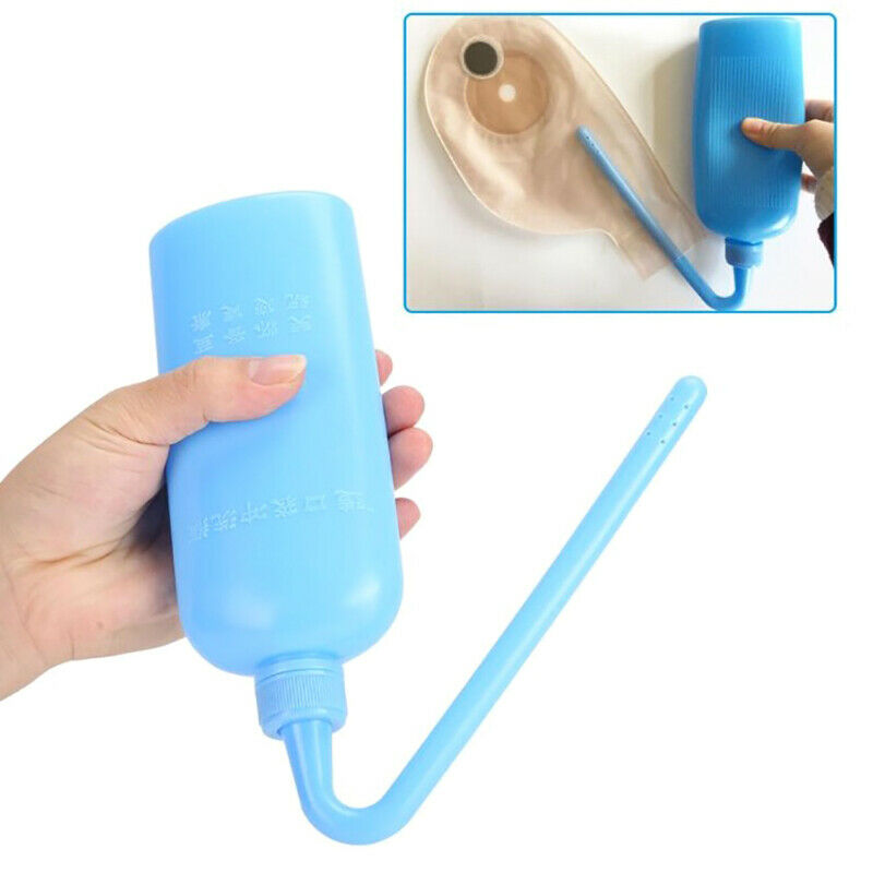 300ml Feminine Hygiene Cleaning Colostomy Bag Plastic Wash Bottle Ostomy Pou.DD