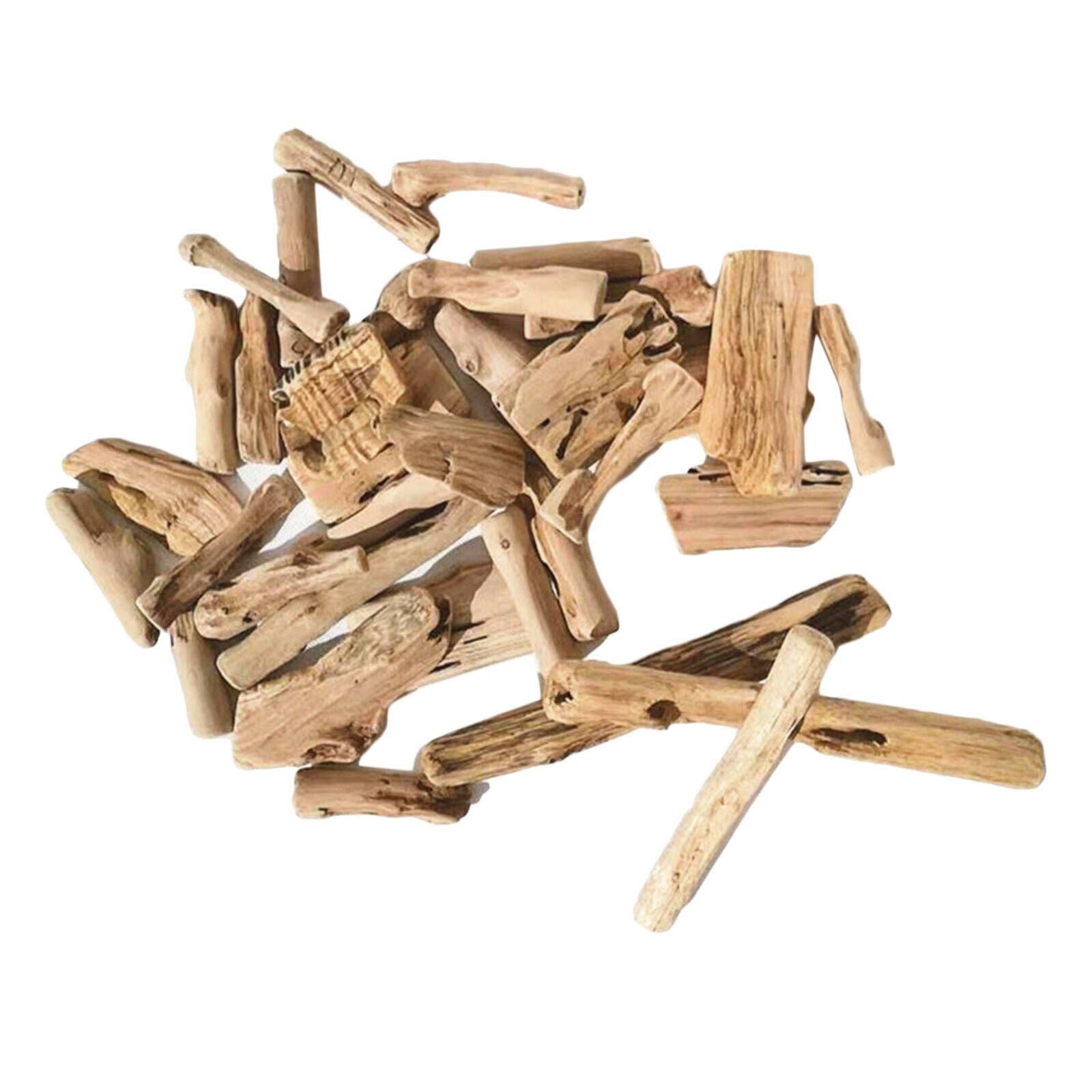 50Pcs Assorted Irregular Driftwood Log Pieces Rods Rustic DIY Craft Vase Filler