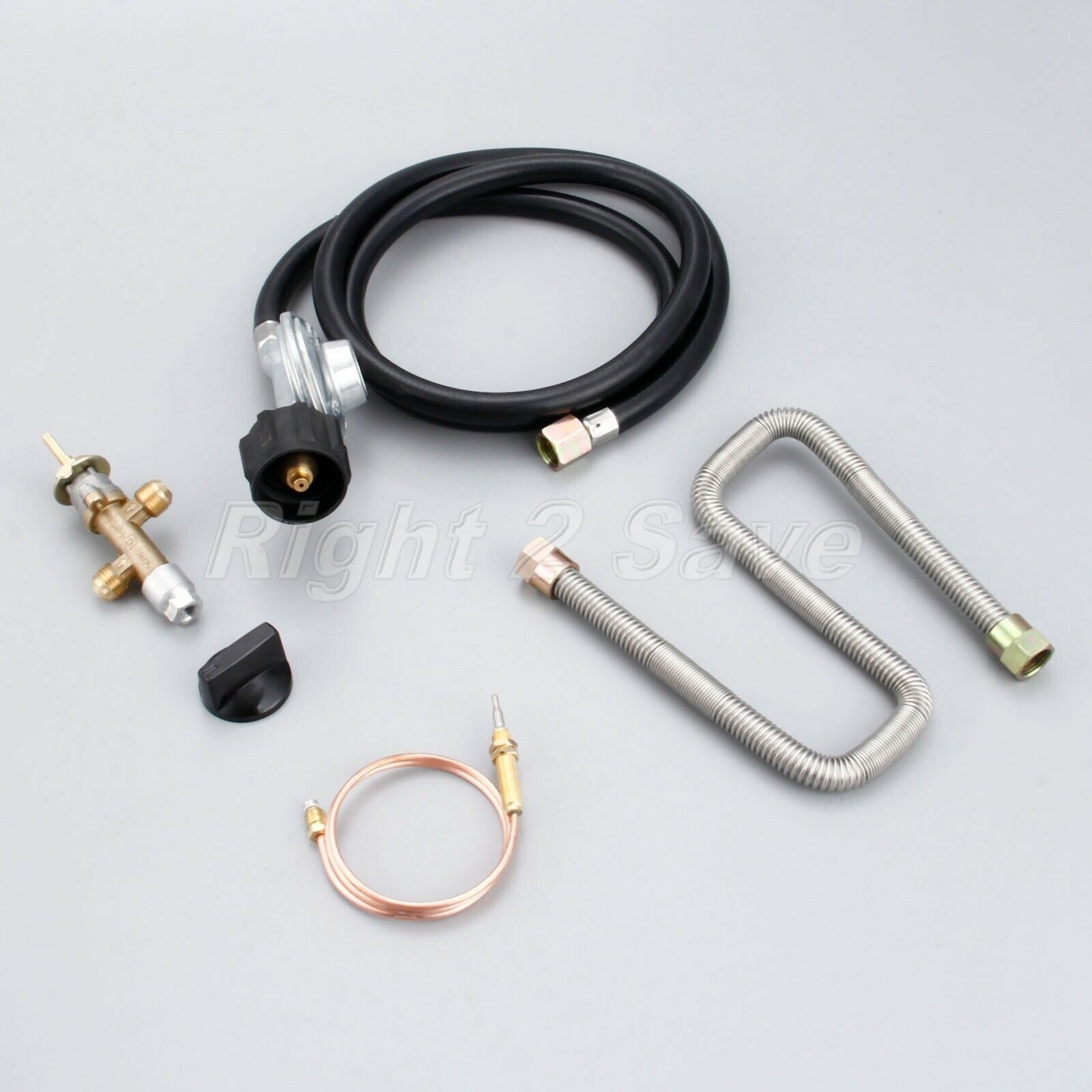 Gas Control Valve With Knob System Thermocouple Line lighter Propane Fire Pit