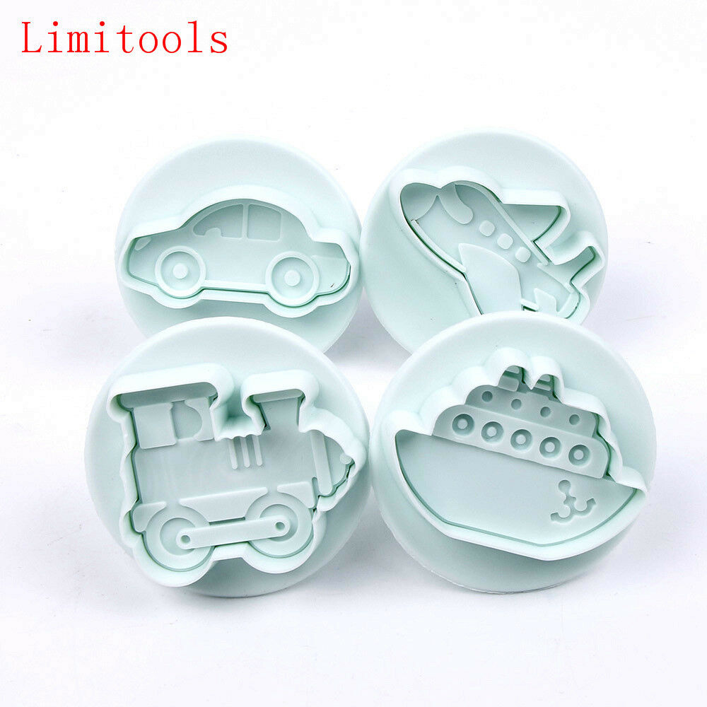 4PCS/LOT Missile vehicle,Tank, Armored car Sample Plastic Cookie Cutter