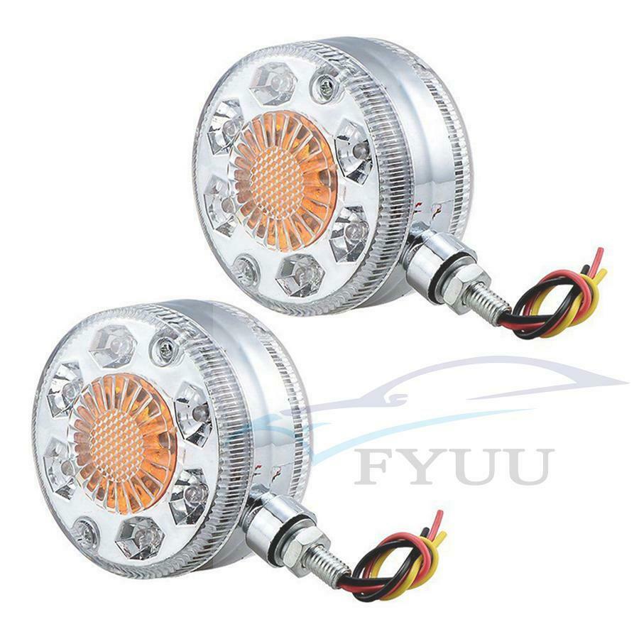 2pcs Truck Double Face Turn Signal Brake Lamps 24-LED double-sided marker light