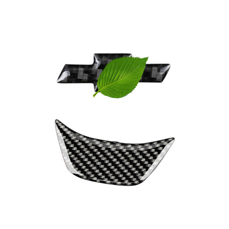 For 2016-2019 Chevrolet Malibu Real Carbon fiber Steering Wheel Frame Cover Trim