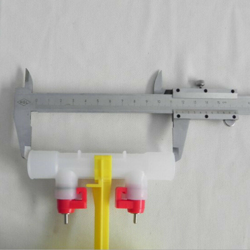 1pc Chicken waterer double nipple drinker mouth Drinking hanging cu.l8