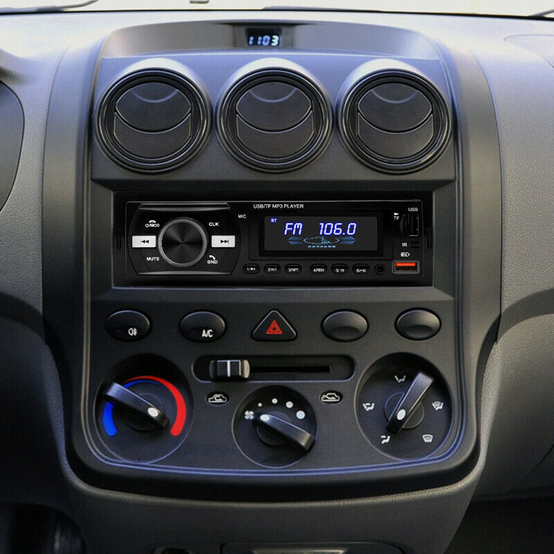 12V Bluetooth USB/FM/WMA/WAV Radio Audio Stereo MP3 Player Unit Remote Control