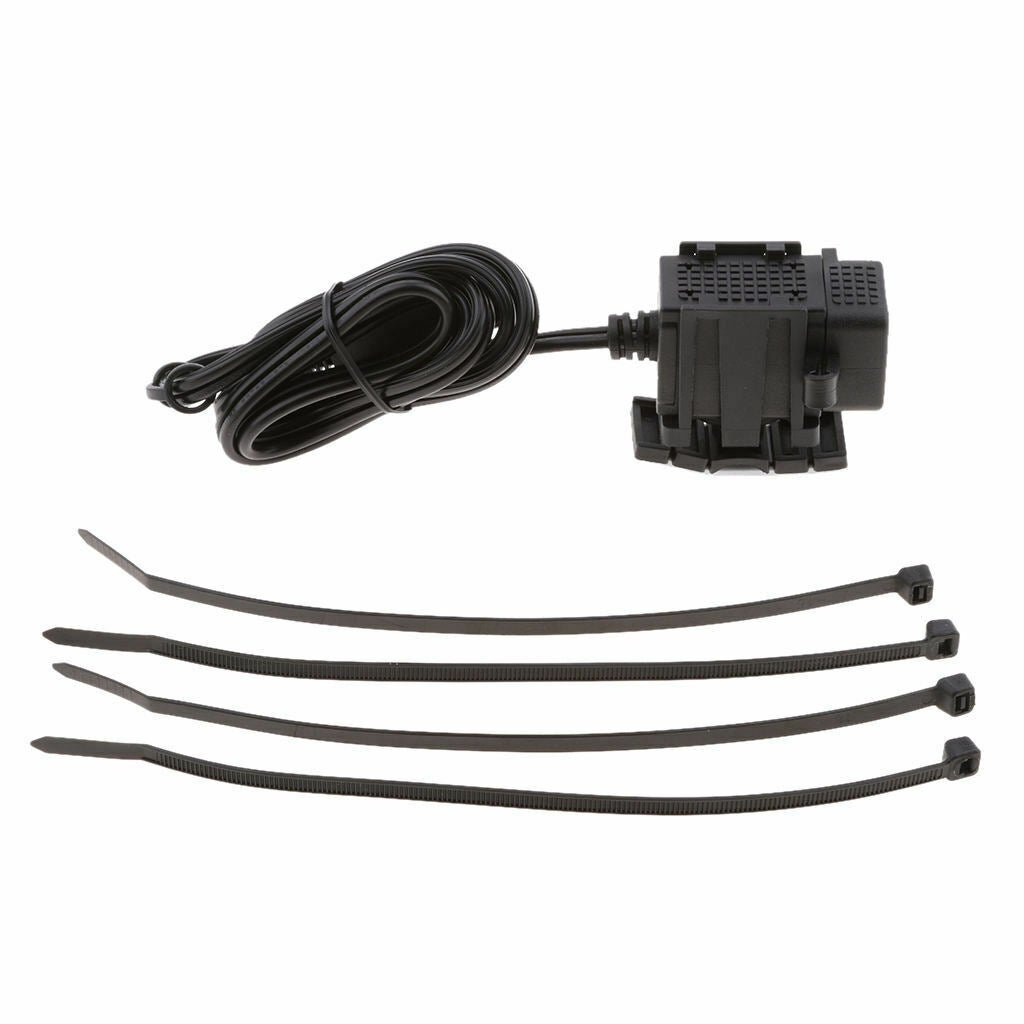 12V Moto Dual Port SAE A USB Adapter Cable Plug Waterproof Charger