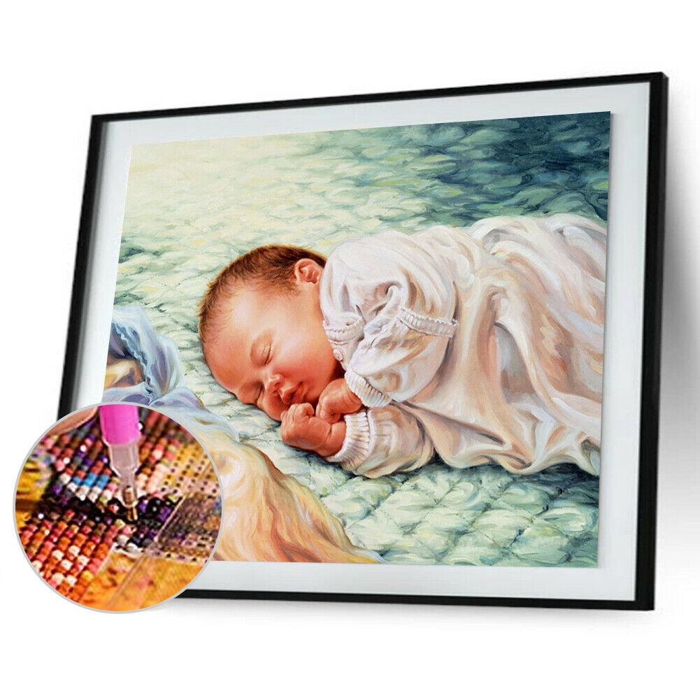 Kids 5D Diamond Painting Kit DIY Full Round Drill Embroidery for Home Decor @