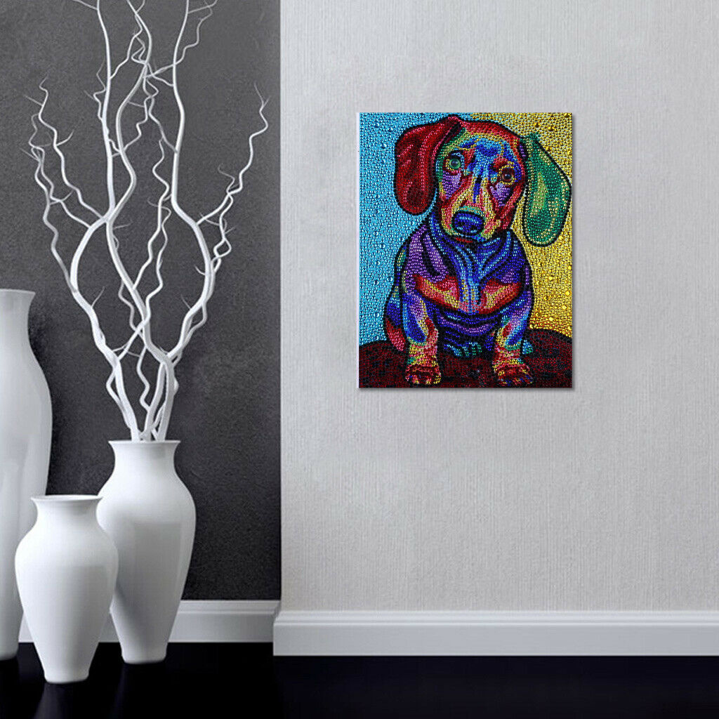 Dog  Pattern Diamond Painting Kit Full Drill DIY Arts for Home Wall Decor