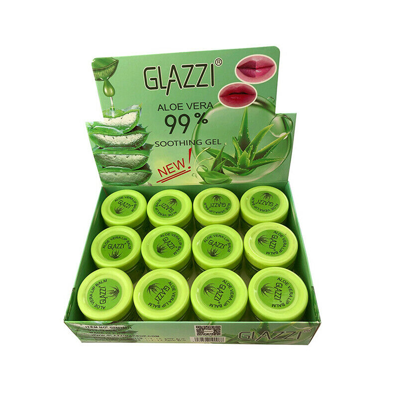 New Lip Balm Plump Lip Aloe Vera 99% Lip Care Dryness Soothing Gel Hydrat.l8