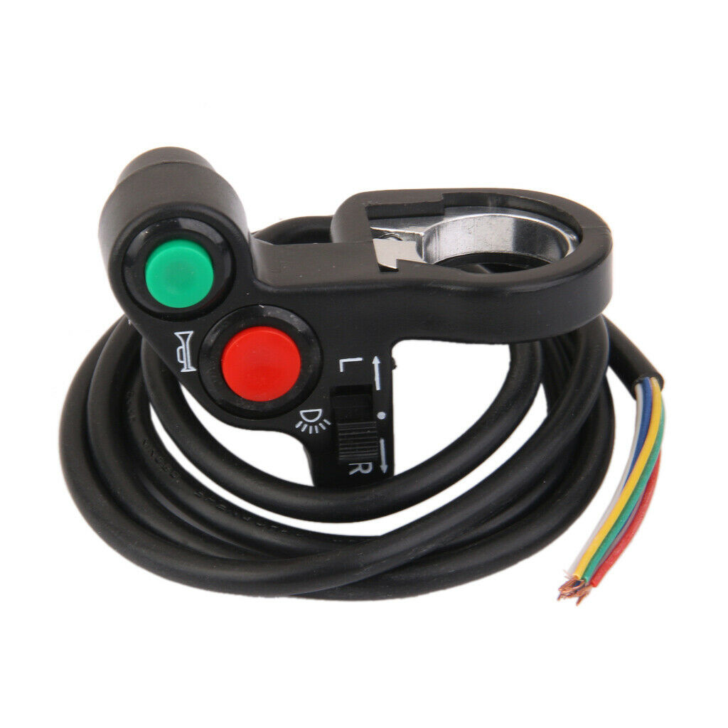 Motorcycle Scooter Bike Quad ATV Horn Turn Signal Headlights Switch-7/8"