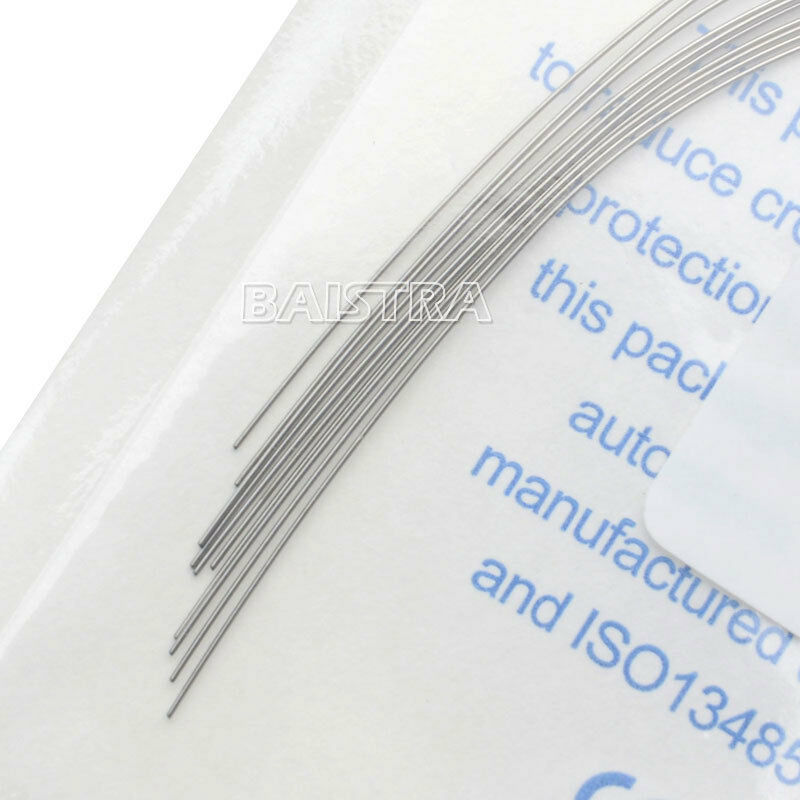 200X Dental Orthodontic Heat Thermal Activated Niti Round Arch Wires 014 Upper