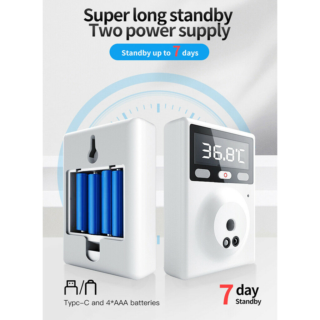 Wall-Mounted Infrared Thermometer with Alarm for Offices Factories Shops School
