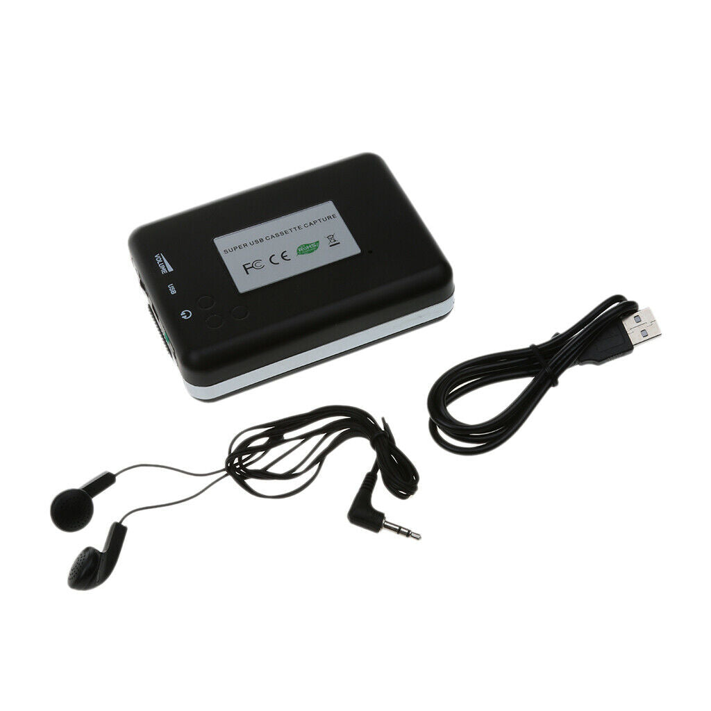 Tape to MP3 Convert PC USB Cassette Capture Player USB Headphone Software CD