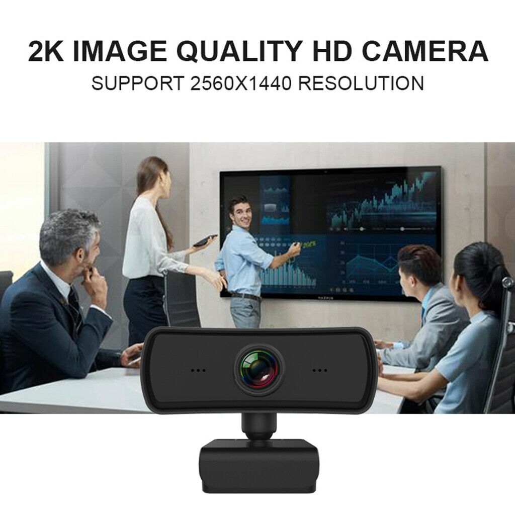 1440P HD Webcam Auto Focusing 2K USB 2.0 Web Camera Cam Built-in Microphone