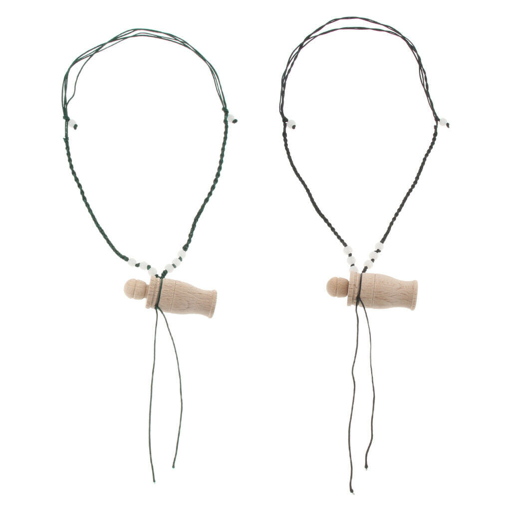 2 Pcs Wooden Essential Oil Diffuser Necklace Aromatherapy Perfume Necklace