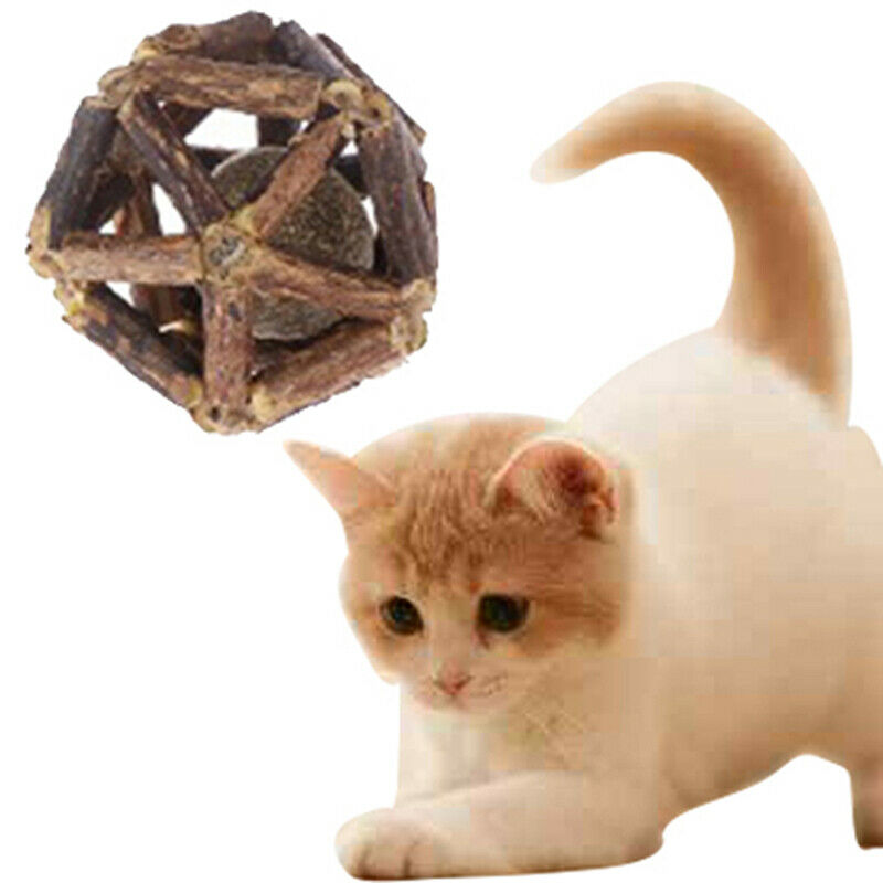Matatabi Stick with Catnip Ball Organic Natural Plant Teeth Cleaning Chew.l8