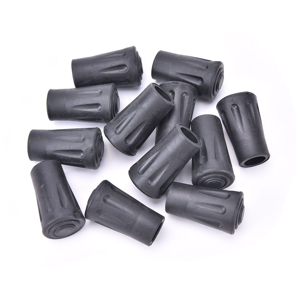 12 Reinforced Rubber Tip End Cap Hammer Trekking Pole Hiking Walking Stick BDAU