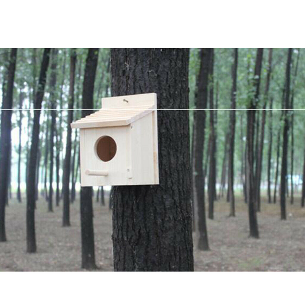 Traditional Novelty Hanging Bird Nesting Box House Garden Decoration