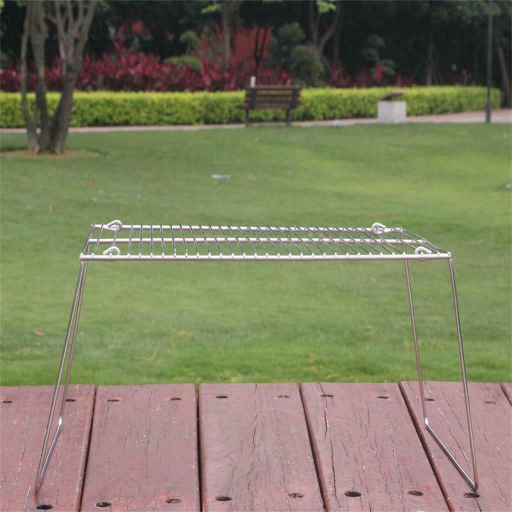 Portable Foldable Stainless Steel &Storage Bag for Outdoor Backpacking BBQ