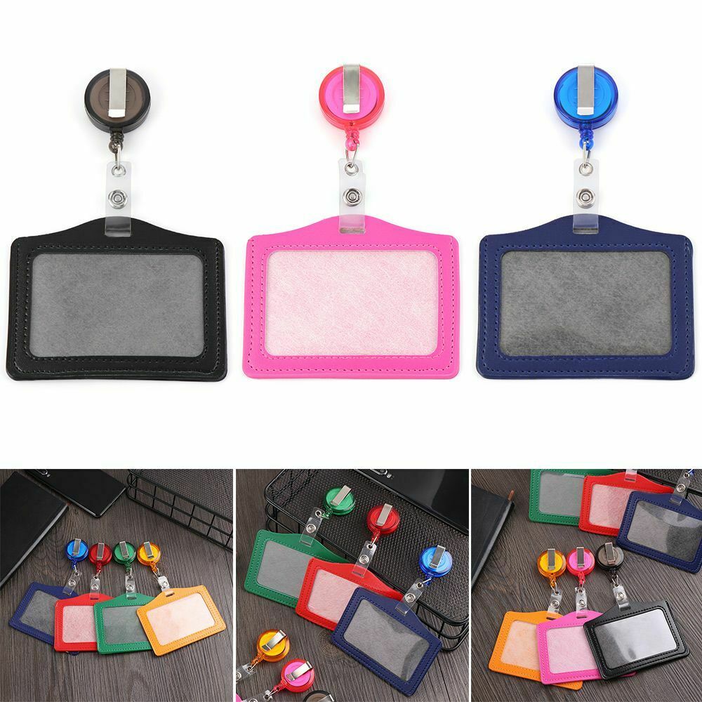 Tag No Zipper Credit Card Holder ID Card Holder Badge Case Protective Shell