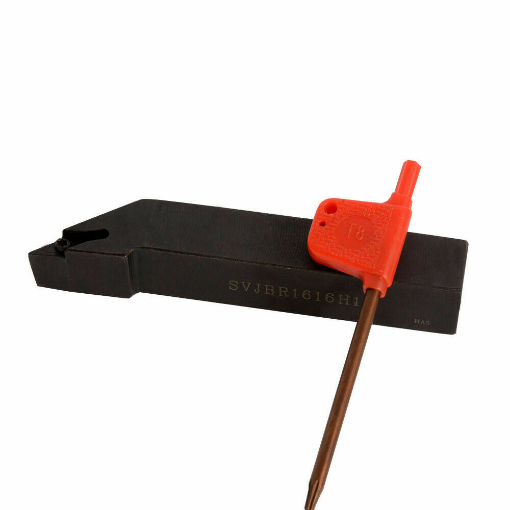 93° SVJBR1616H11 (12*125mm) External Turning Tool Holder for VBMT1103 inserts