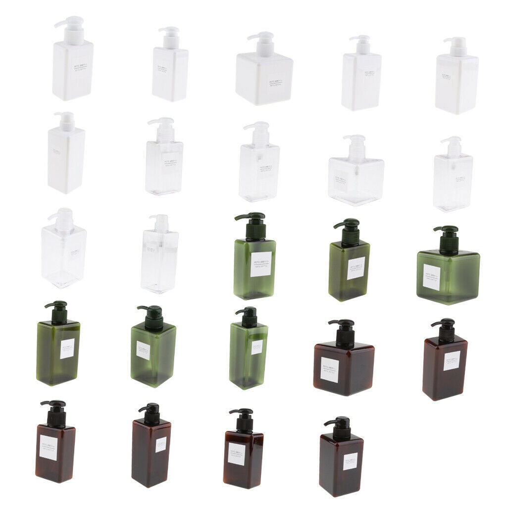 3 Pieces Empty 100ml 450ml 250ml Foaming Soap Dispenser PET for Shampoo
