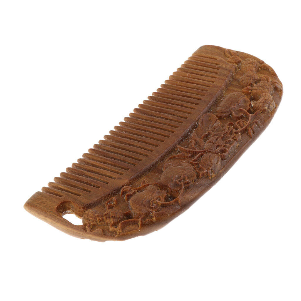 Handmade Sandalwood Comb Pocket Wooden Hair Brush for Men Women Kids L13-3