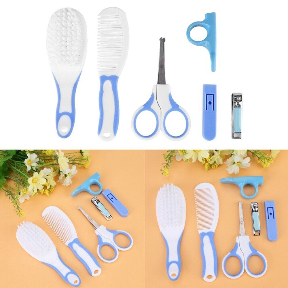 Convenient Daily Baby Nail Clipper Scissors Hair Brush Comb Manicure Care