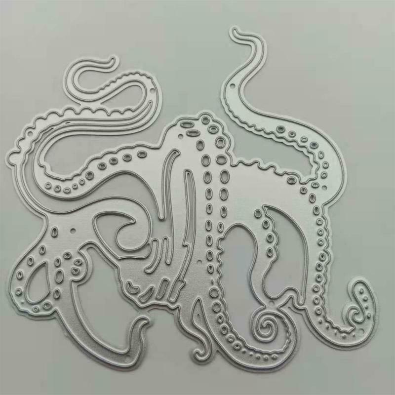 Octopus Metal Cutting Dies Stencil DIY Scrapbooking Album Paper Card Template