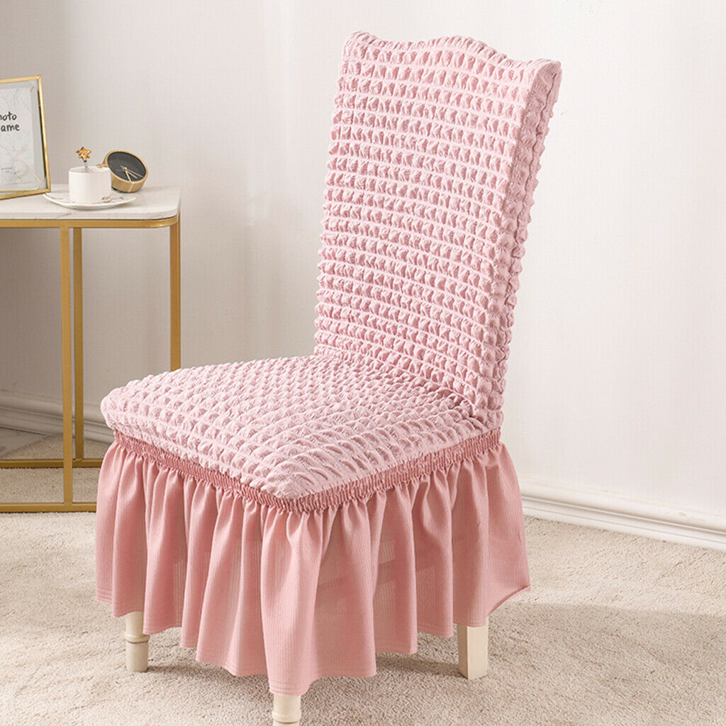 Pack Polyester Removable Banquet Chair Slipcovers Dining Chair Covers Pink