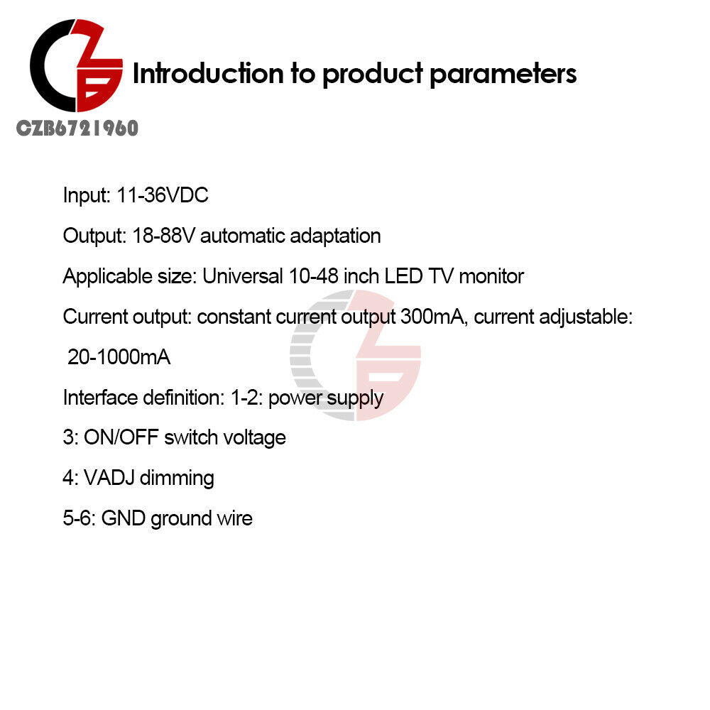 10-48 Inch LED TV Constant Current Board Inverter Driver Board Universal