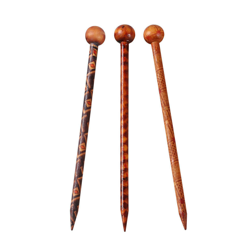 3X Mixed 6pcs Hair Pin Femle Traditional Chinese Hair Stick Pin Assorted Retro