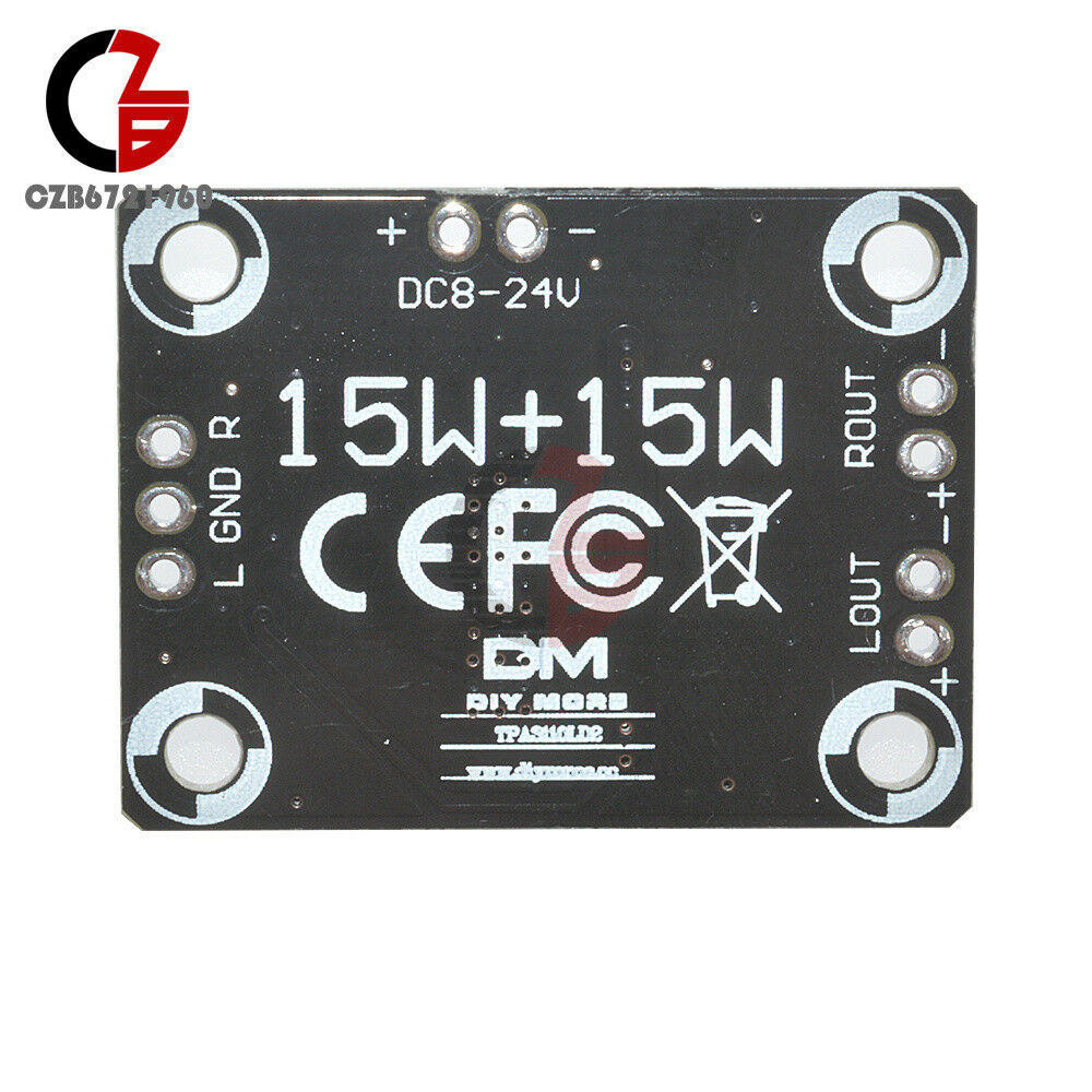 TPA3110 2×15W Digital Audio Stereo Amplifier Module Board Mini Binaural 15W+15W