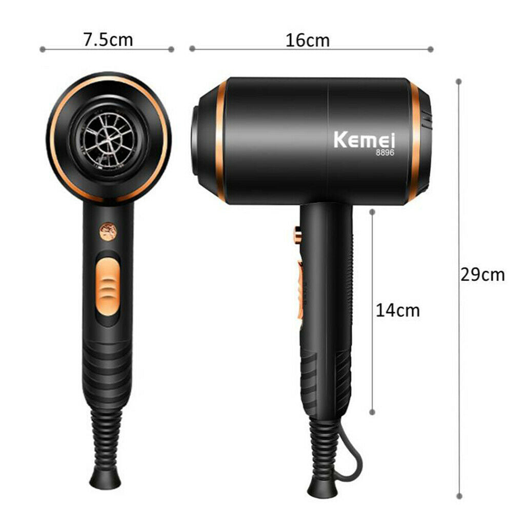 Negative Ionic Hair Blow Dryer Fast Drying with Concentrator for Home Salon