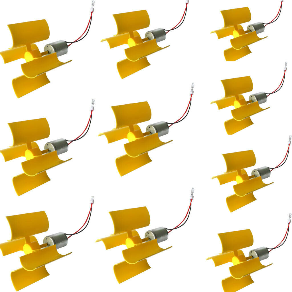 10x Mini Wind Generator Turbine Wind Generator Motor Science Experiment