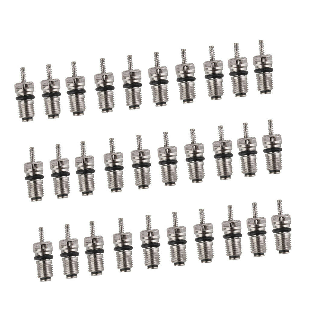 30 Pieces R134a-2 Car Air Conditioning Repair Bit Standard Valve Cap Core