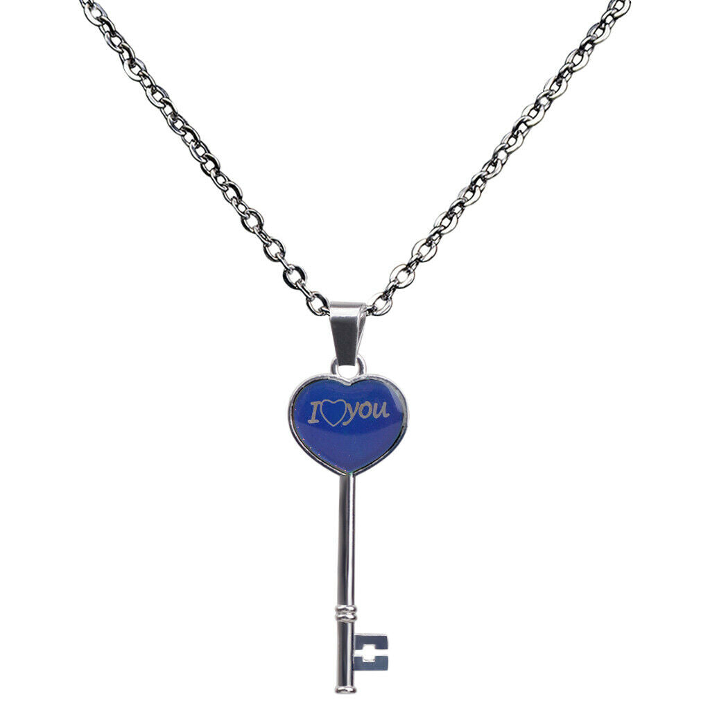Exquisite Mood Temper Color Change Key Mood Stone Pendants Jewelry Gifts