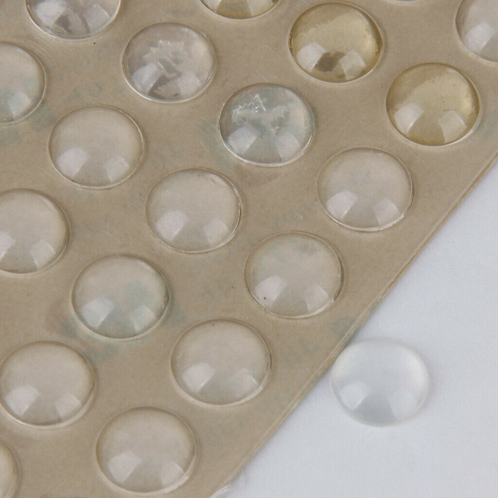 100pcs Self-Adhesive Silicone Feet Clear Bumpers Door Furniture Pad Cushion