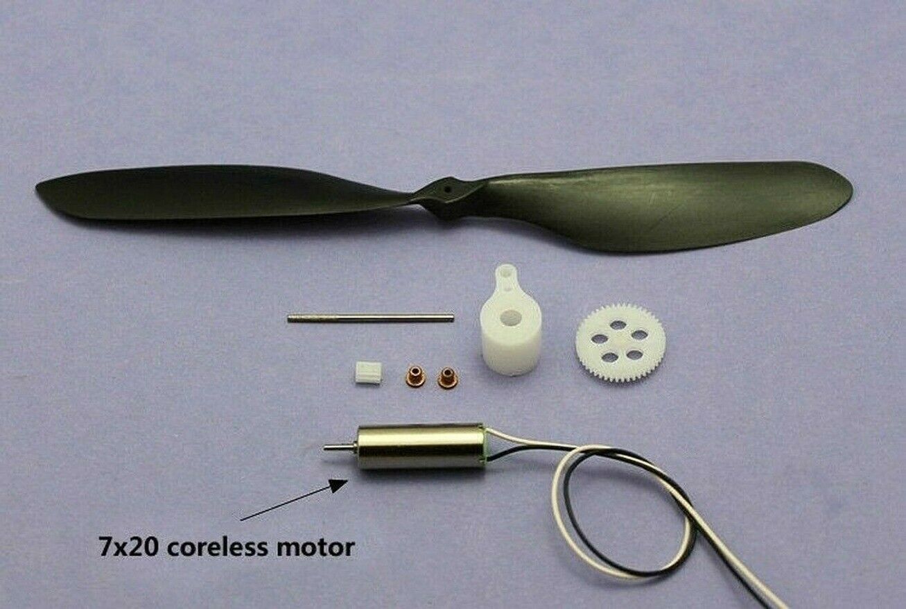 DC3.7V 50000RPM 7x20 High Speed Coreless Gear DC Motor with Propeller & Gearbox
