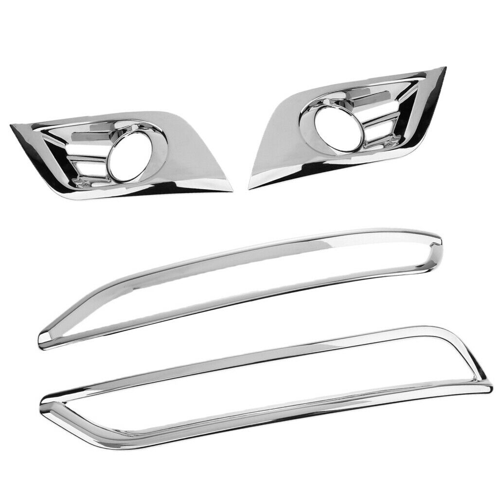 4 Pieces Front Rear Fog Light Frame Cover Trim Protector for Buick Envision