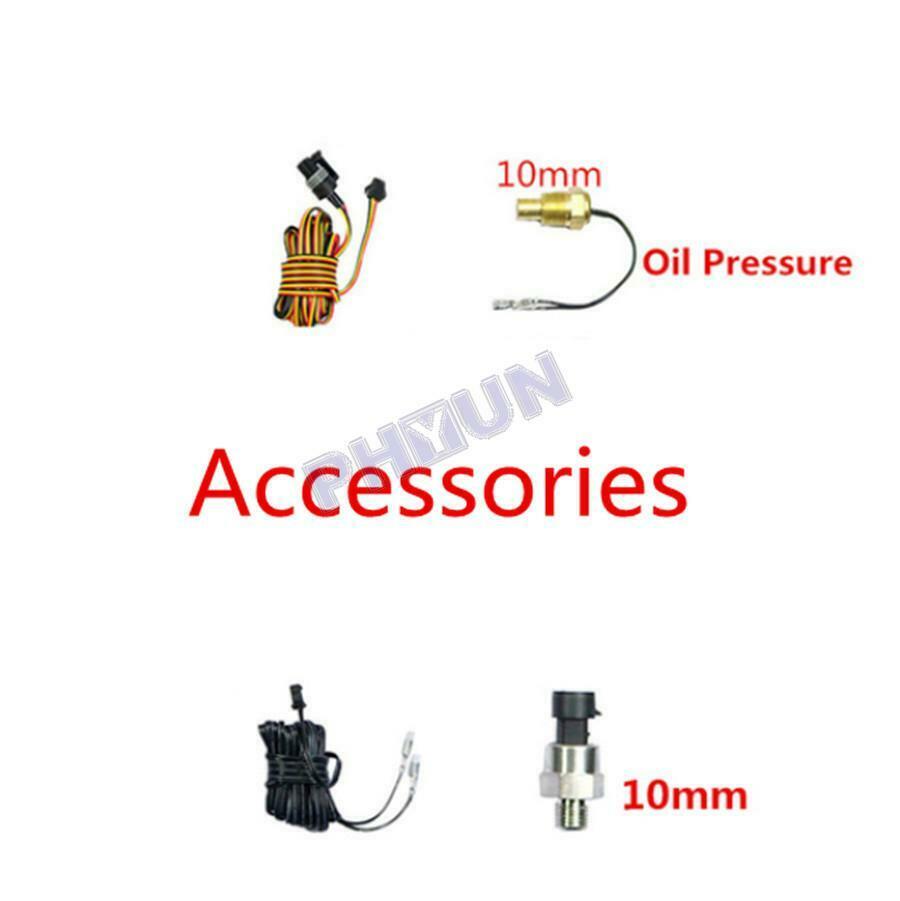 4 in 1 Car Oil Pressure Gauge/Voltmeter/Water Temp Gauge / Oil Fuel Gauge 9V-36V