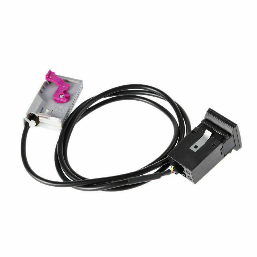 Car AUX-in RNS-E Navigation AUX Button Audio Adapter Kit 32Pin Plug for Audi L