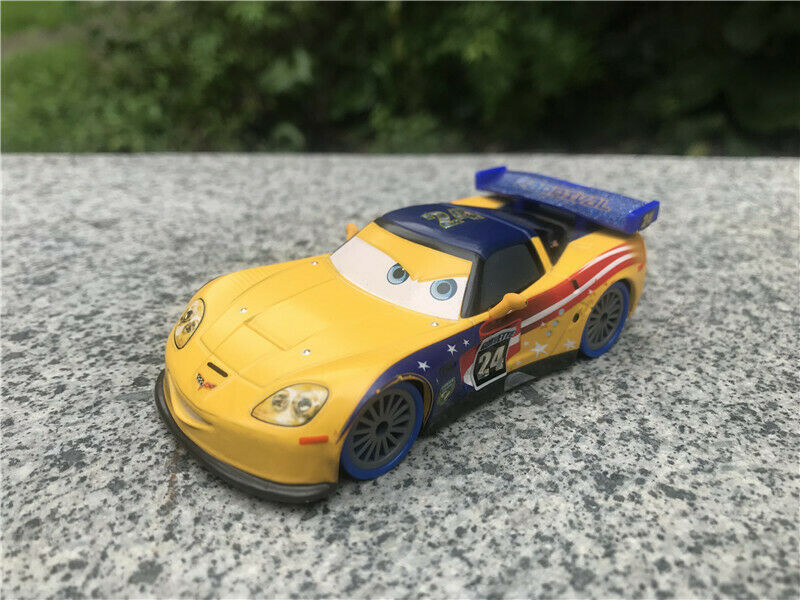 Disney Pixar Cars Carnival Cup Racer Jeff Gorvette 1:43 Metal Car New No Package