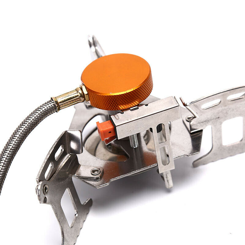 Gas Stove Camping Gas Burner Folding Electronic Stove Hiking Portable Stoves Qx