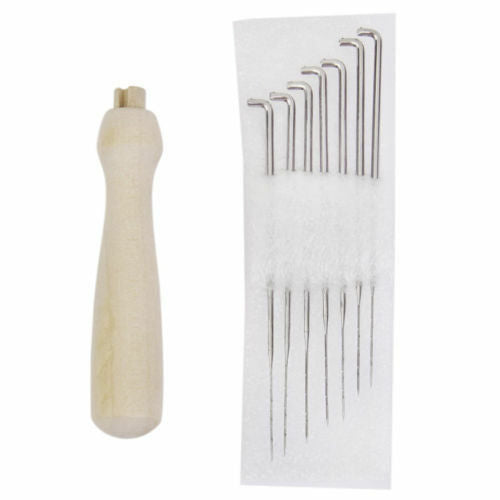 7pcs Felting Needles Set with Handle Wool Felt Tool felting Starter Kit FP5 L40