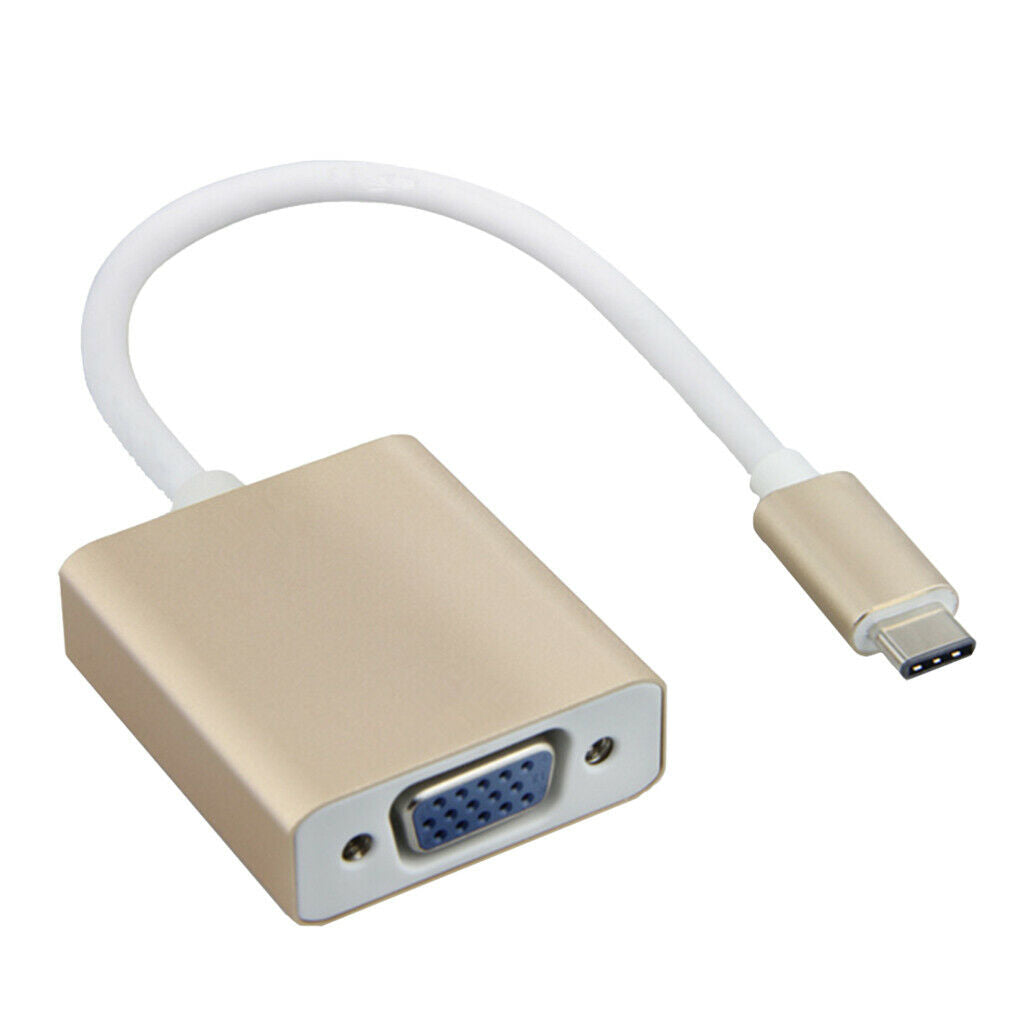 USB-C Type C USB3.1 Male to VGA Female HDTV Adapter Cable for  #2