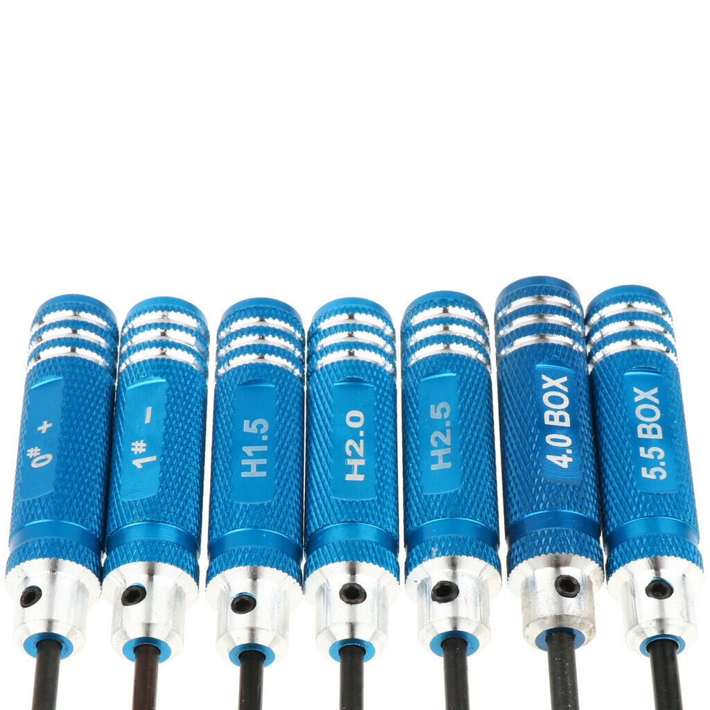 7 PCS RC Screwdriver Set, Hexagon   Slotted Screwdriver Repair Tool