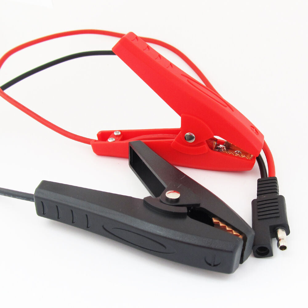 1pc 0.5M SAE DC Power to Dual 90mm Car Battery Clip Cable 14AWG Automotive Cable