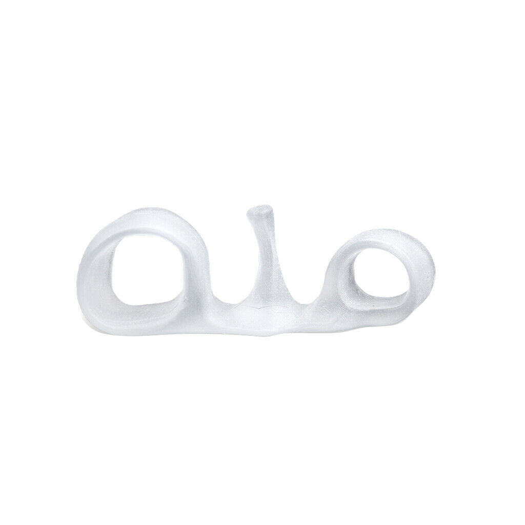4x Clear Toe Straightener Corrector Gel Silicone Separator Hammer Toe Bunion