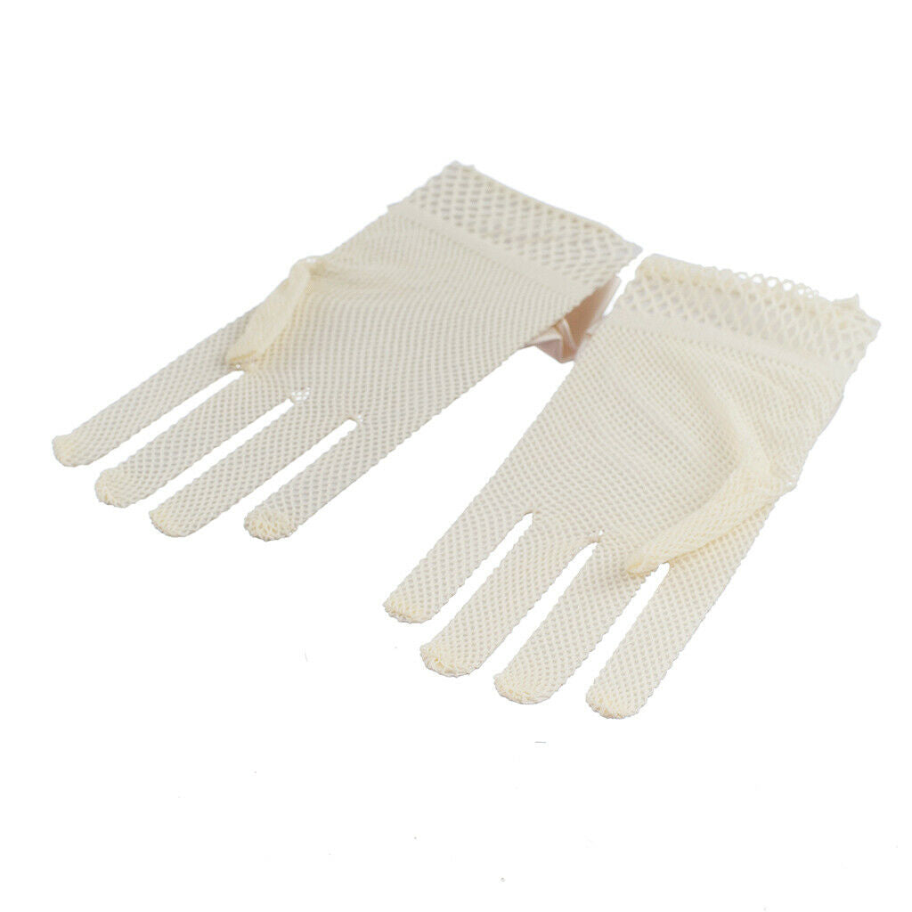 1 Pair Wedding Party Constume Communion Flower Girl Gloves Bridesmaid Gauze