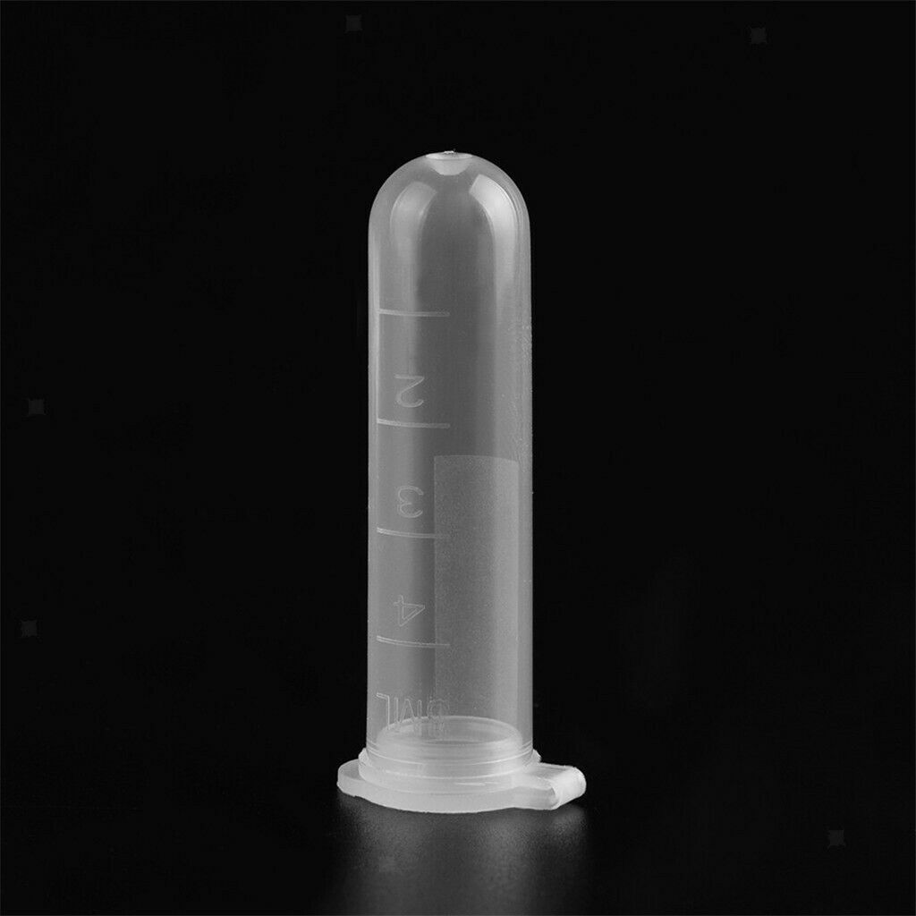 20x Clear Sterile Centrifuge Test Tubes Liquid Powder Cosmetics Containers